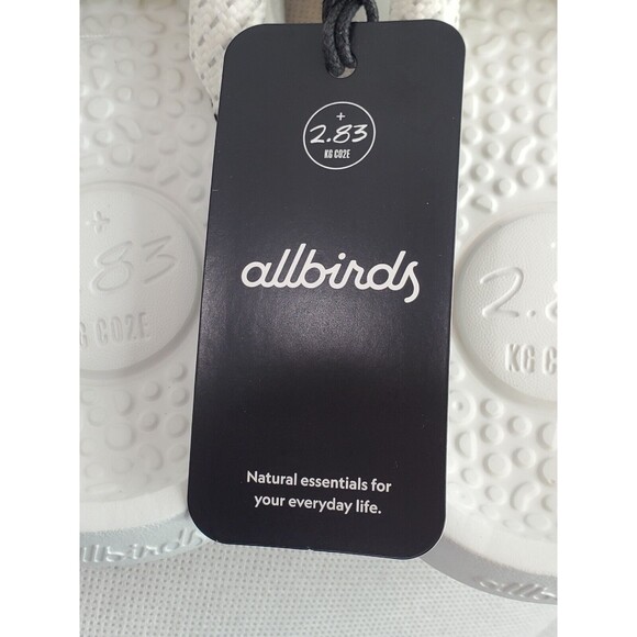 Allbirds Sugar Zeffer Blizzard White 2.83 Flip Flops Womens 9 Men 7 Sandals NEW! - Picture 9 of 13